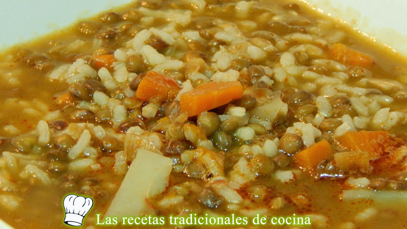 Lentejas Con Arroz Y Verduras, Receta Fácil
