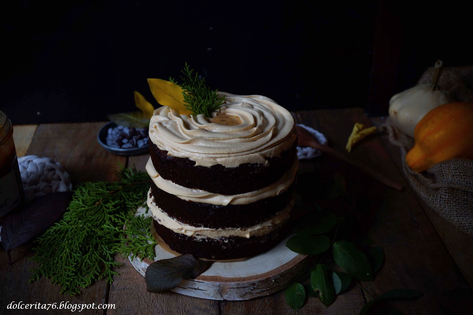 Dolce Rita Chocolate and buttermilk cake with creamcheese and dulce de