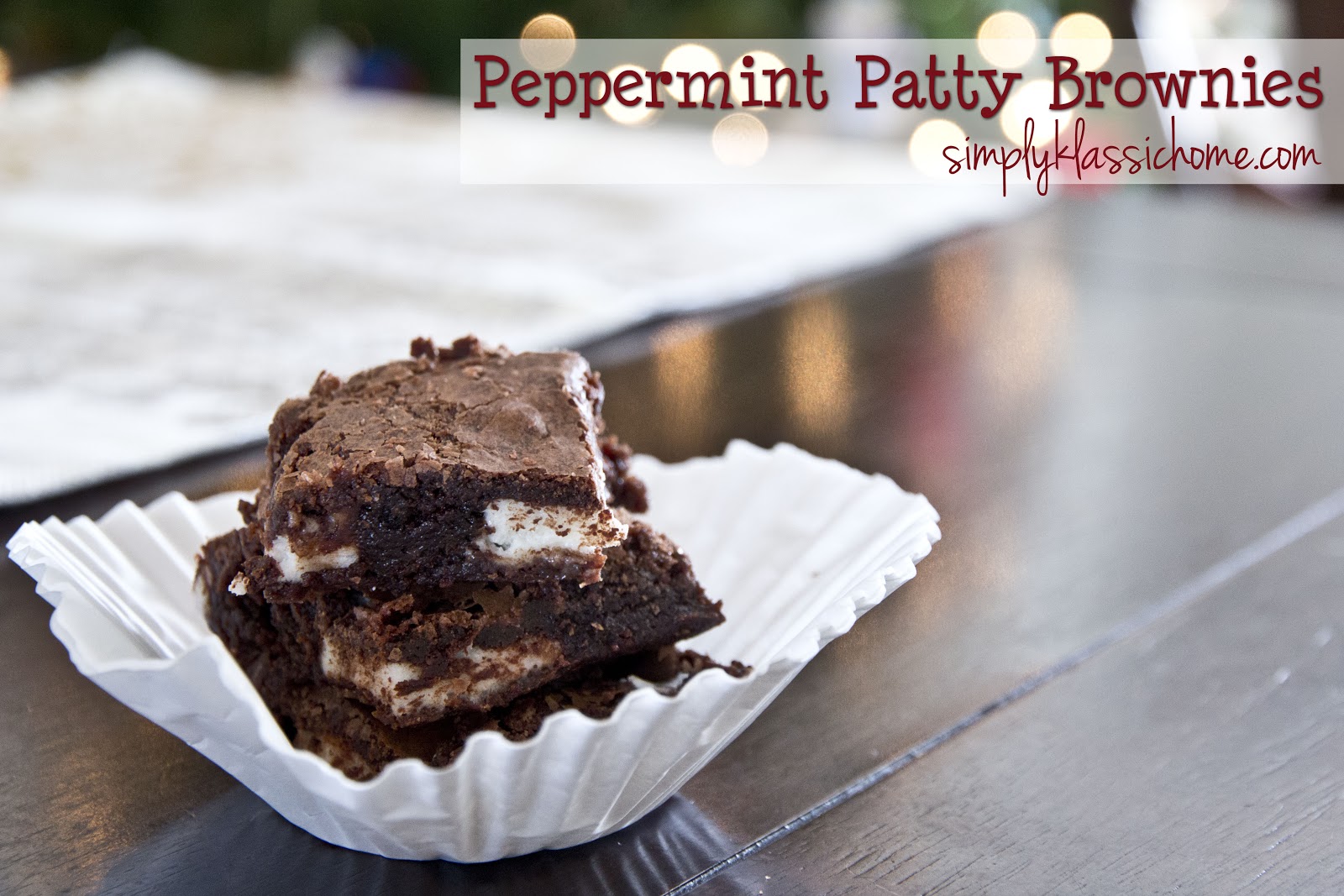 Peppermint Patty Brownies Yellow Bliss Road