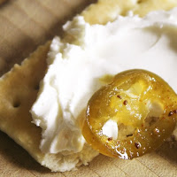 cowboy candy jalapenos with cream cheese & cracker