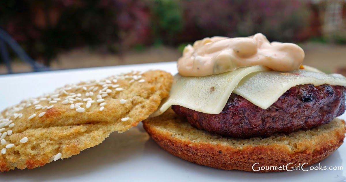 Gourmet Girl Cooks Sesame Seed Sandwich Buns Low Carb, Wheat, Grain