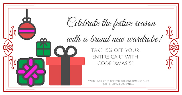 Take 15% off this Christmas!