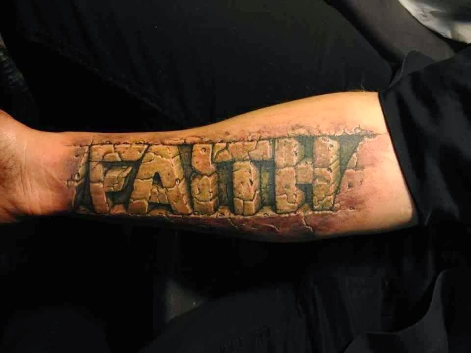 See more Realistic 3D faith tattoos on arm