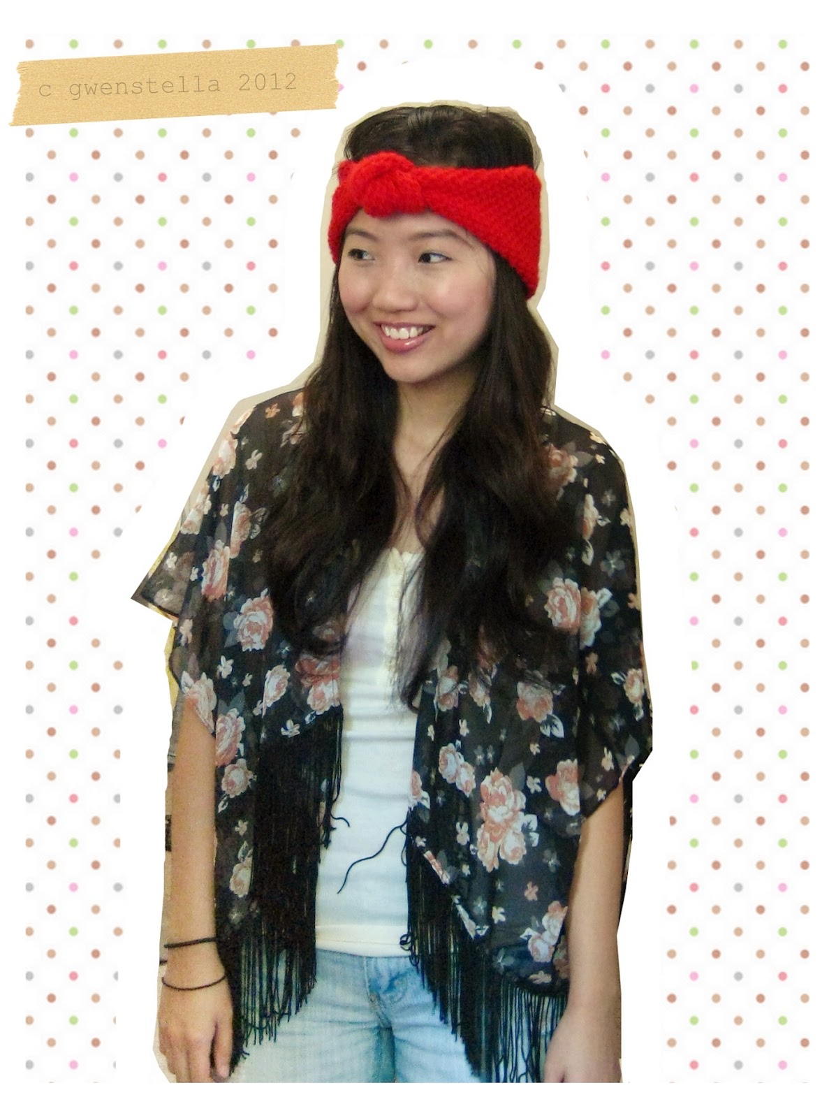 because she started knitting DIY Turban Knot Headband