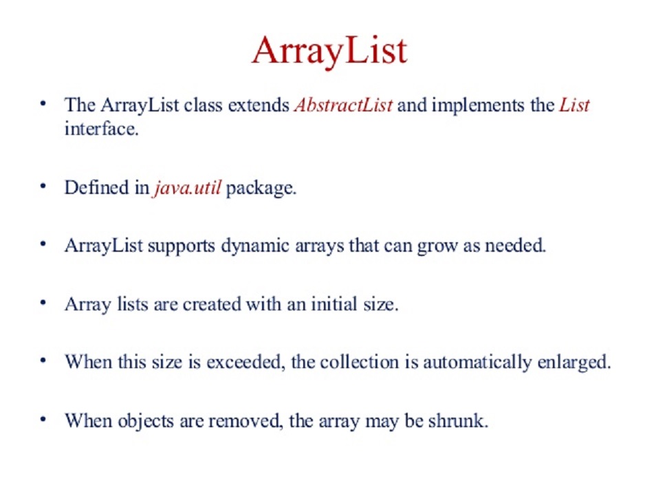 arraylist arraylist