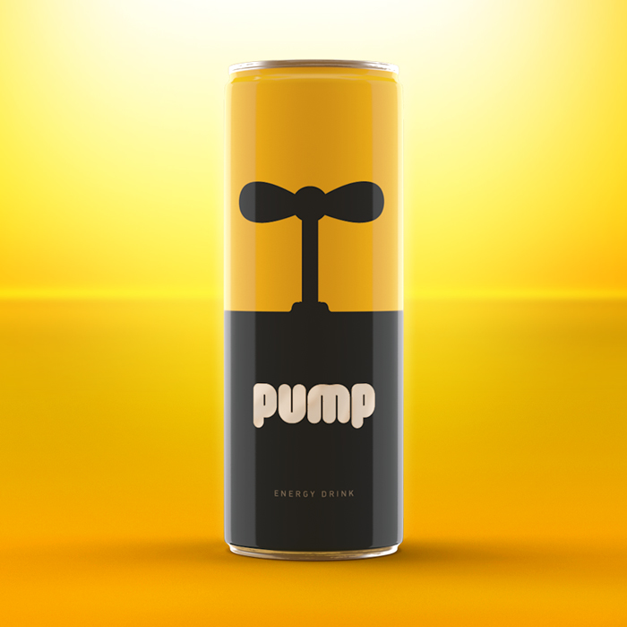 Pump Energy Drink Concept on Packaging of the World Creative Package