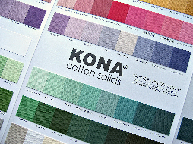 Kona Cotton Colour Chart