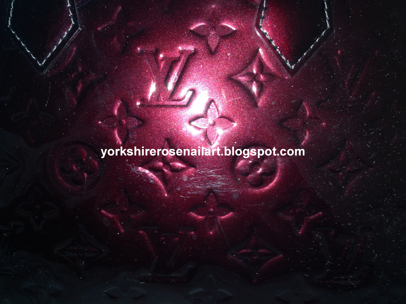 Yorkshire Rose Nail Art: Louis Vuitton Inspired Nails