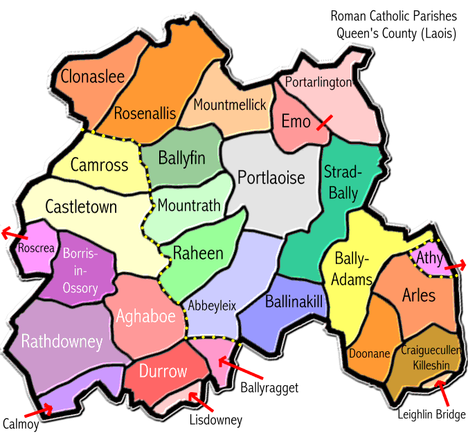 Laois Map Of Ireland Laois Map Region City - Map Of Ireland City Regional Political