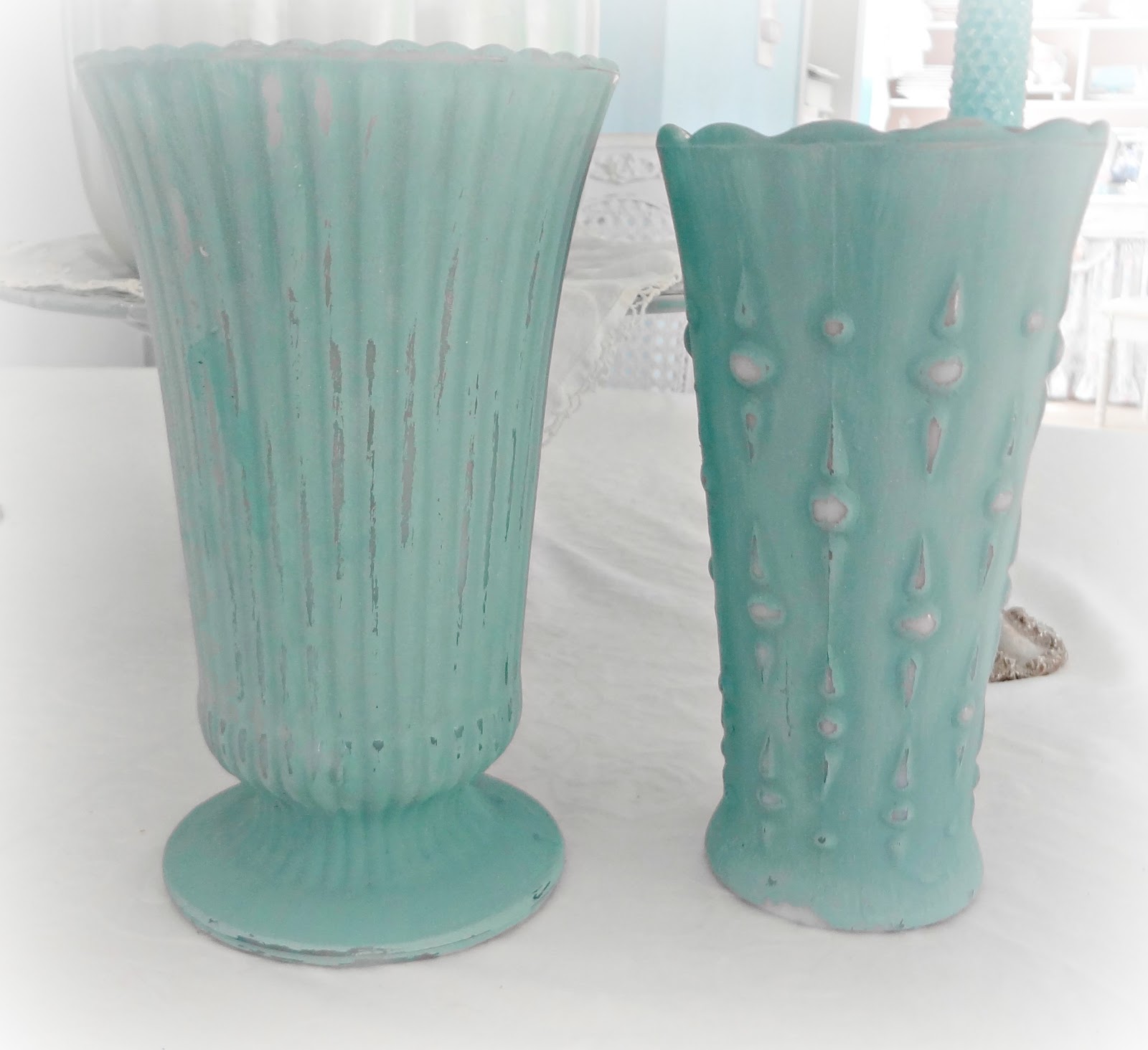 For the love of white Painting Vases