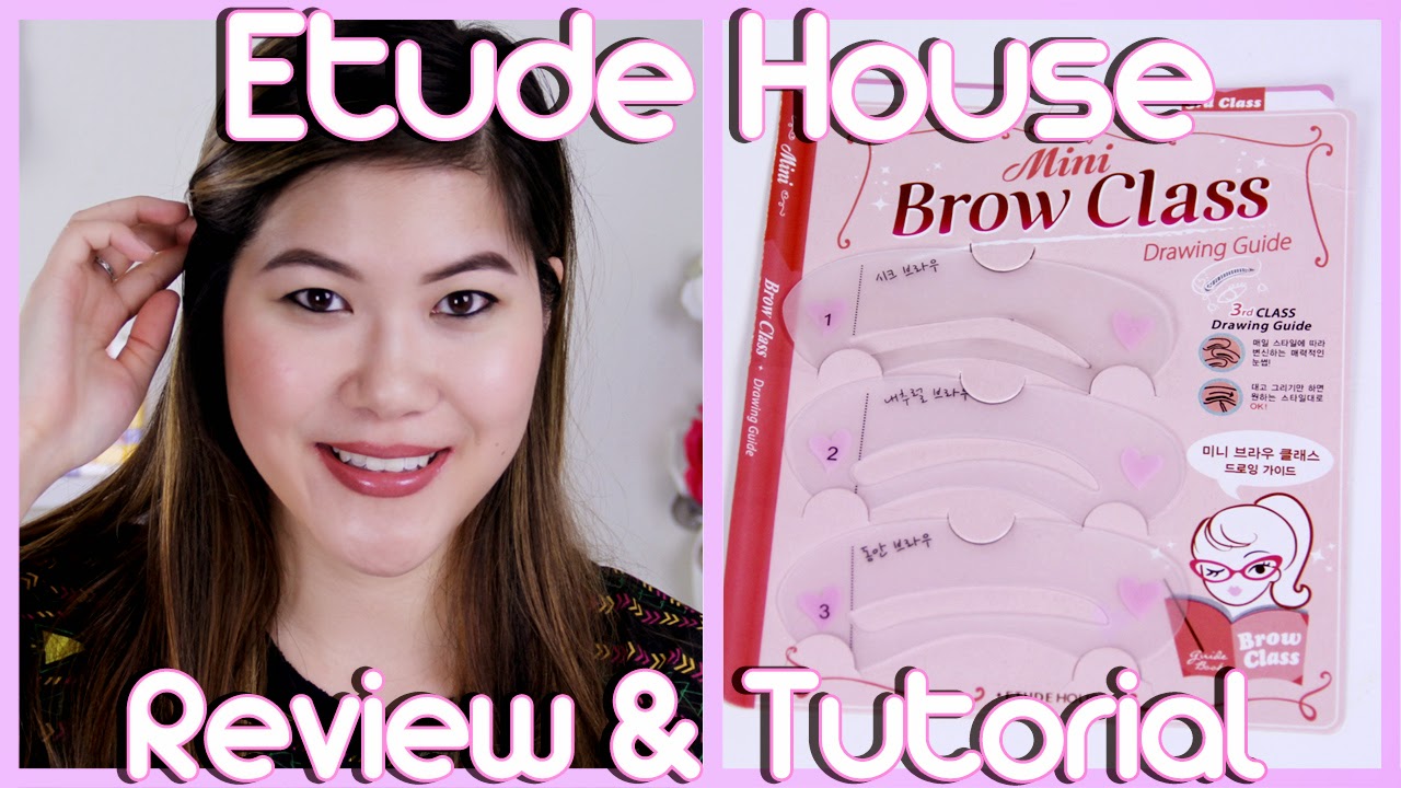 decorateyou etude house mini brow class 3rd class drawing guide