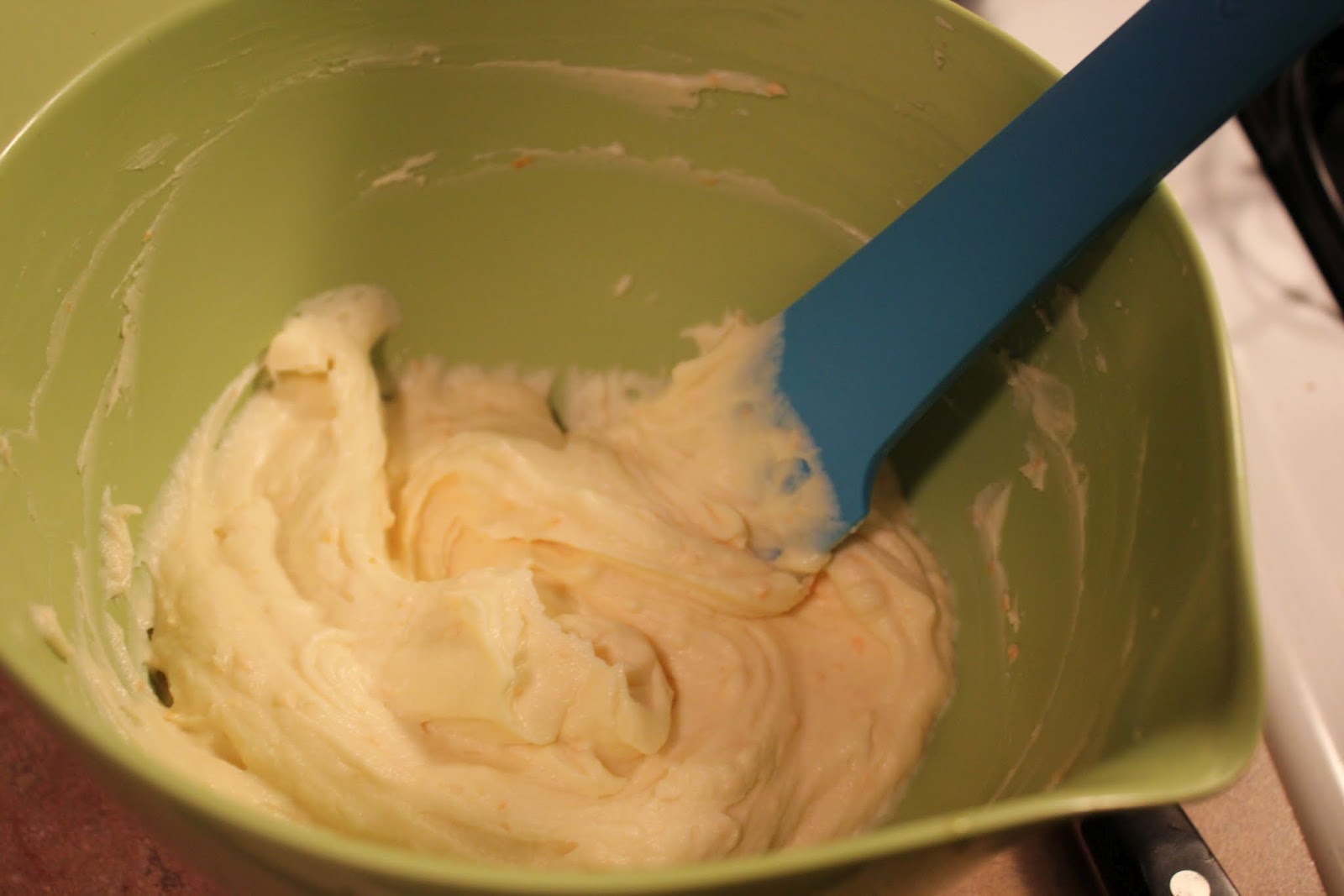 Everything in the Kitchen Sink Orange Saffron Olive Oil Cake with Whipped Marscapone