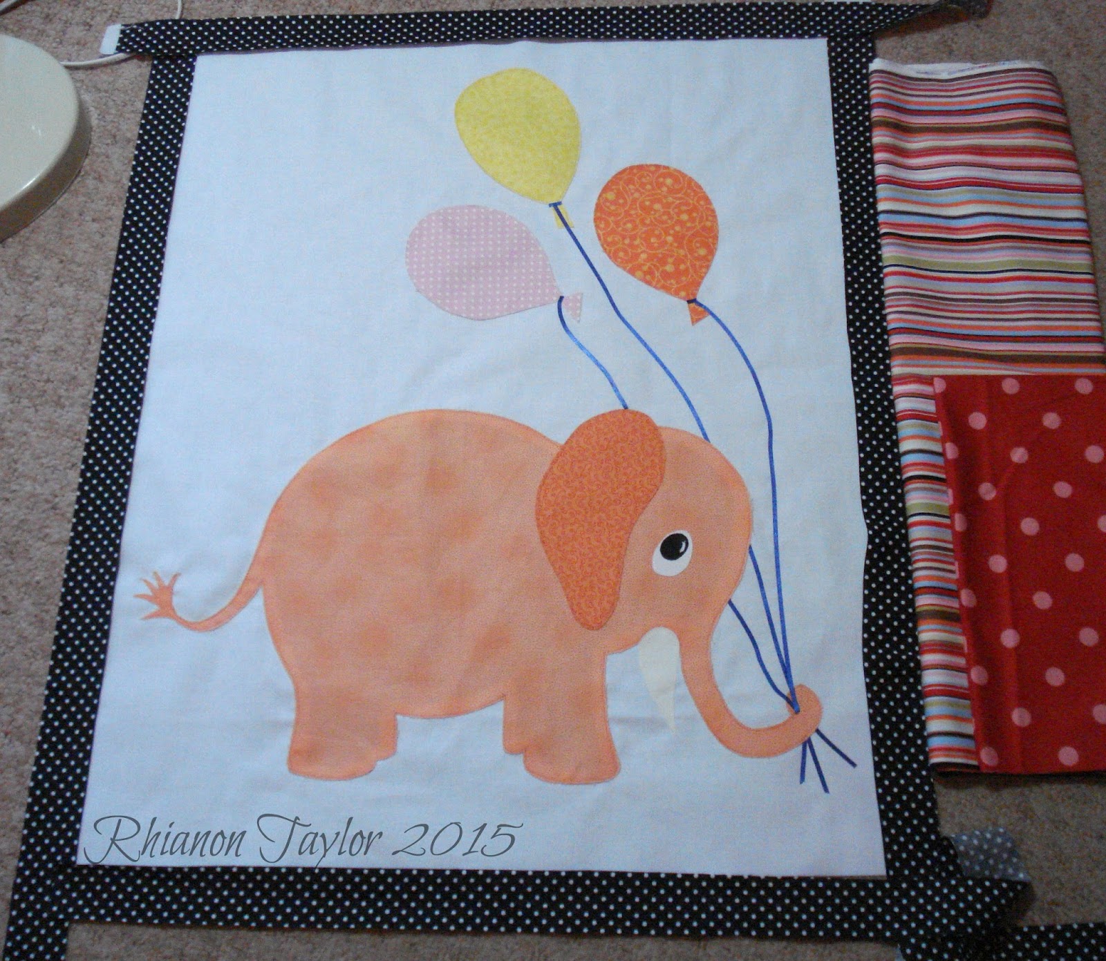 The Nifty Stitcher Penelope's Elephant Baby Quilt