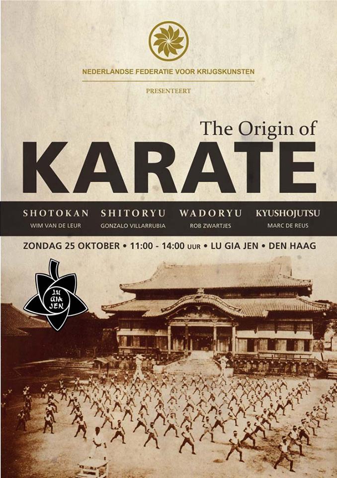 the origin of karate seminar 25th oct the hague karate