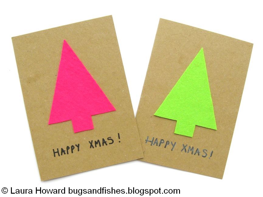 bugs and fishes by lupin how to minimalist neon christmas cards tags