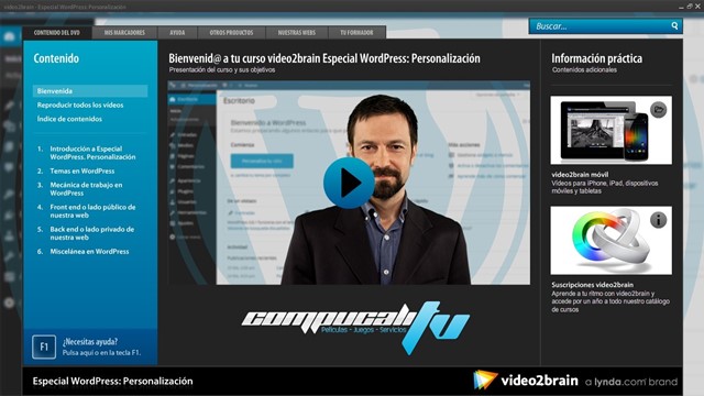 Curso Video2Brain: Especial WordPress: Personalización Curso Video2Brain: Especial WordPress: Personalización