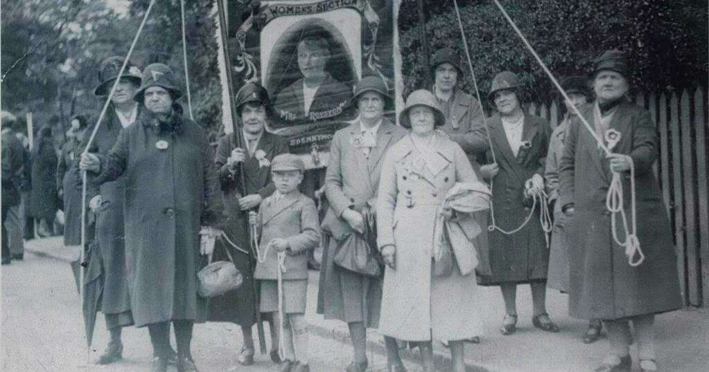 Hayes Peoples History Labour Women's Section Banner Spennymoor and