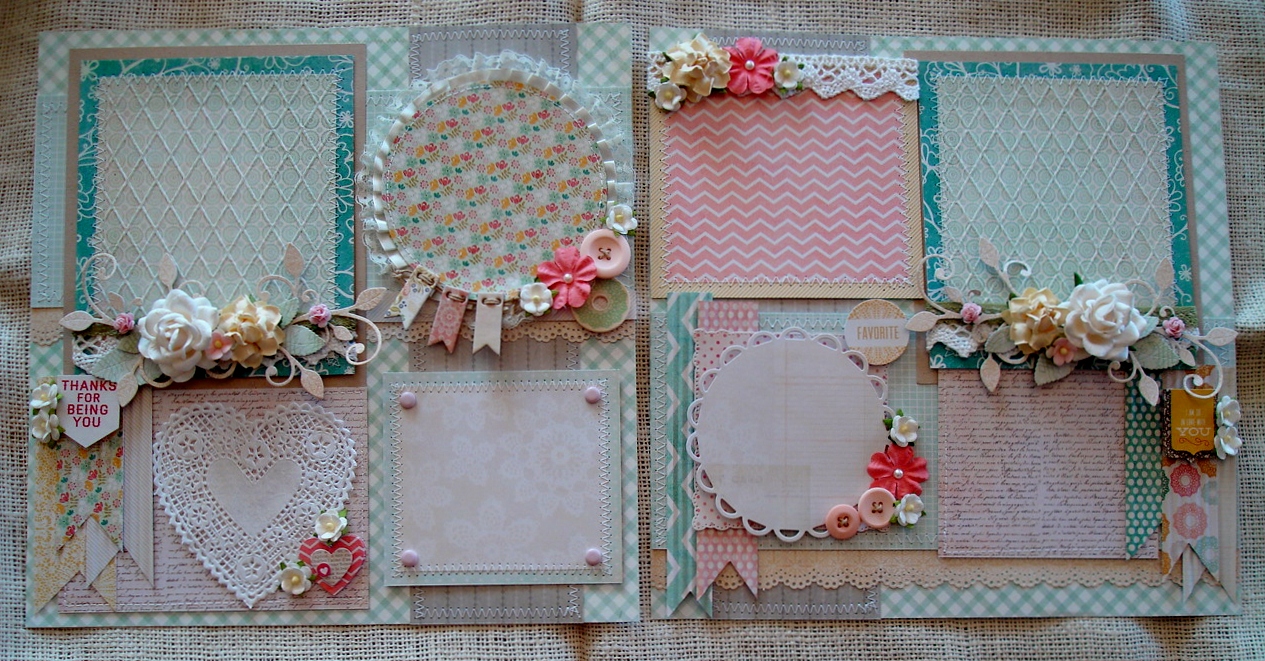 Scrapbooking by Phyllis Premade 12x12 Scrapbook Pages