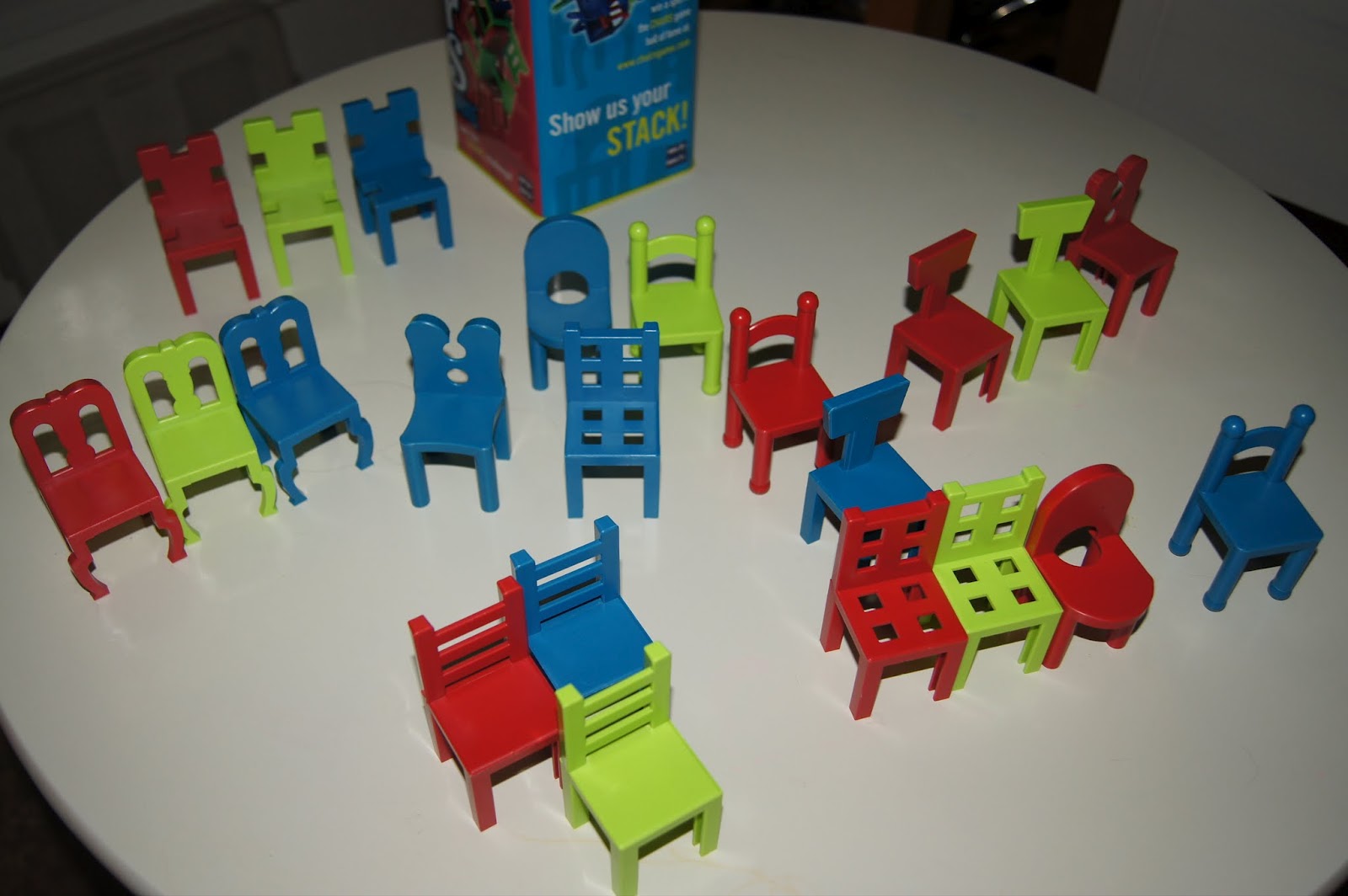 Family Fun & Games, Fun Stacking & Balancing Chairs Game "Making Montessori Ours"