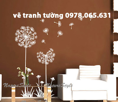 vẽ tranh tường phòng khách vẽ tranh tường phòng ngủ