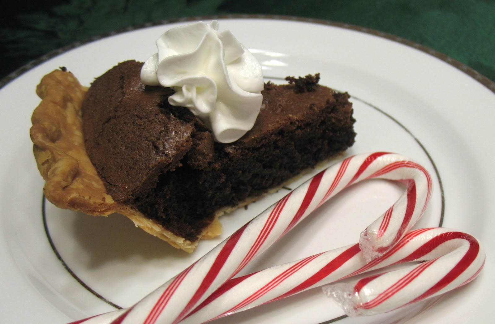 The Messy Apron Peppermint Brownie Pie