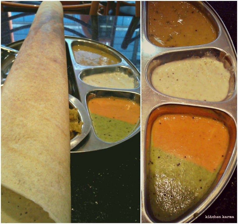 Kitchen Karma Paper Masala Dosa at Dosa N Chutney, Tooting