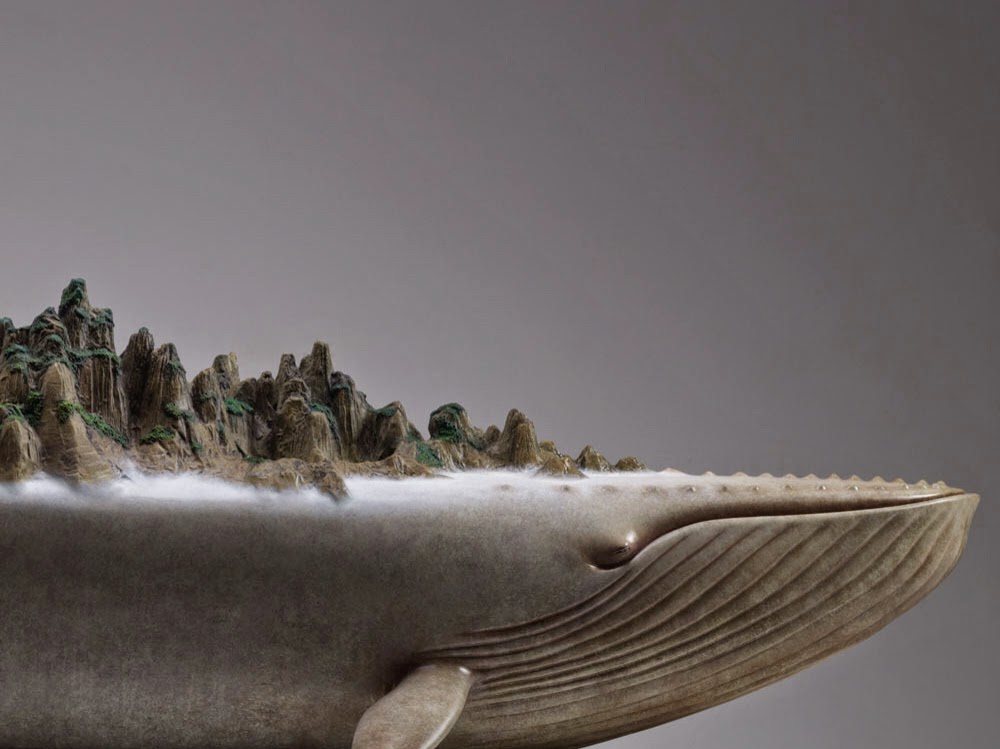 Surreal art Animal Sculptures Dream Series by Wang Ruilin whale Surreal art Animal Sculptures Dream Series by Wang Ruilin whale