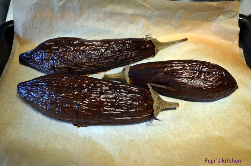 Pepi's kitchen in english Mutabbal arabic eggplant dip