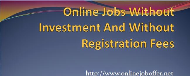 online jobs work from home without registration fee