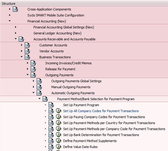 Set Up All Company Codes for Payment Transactions in SAP (FBZP)