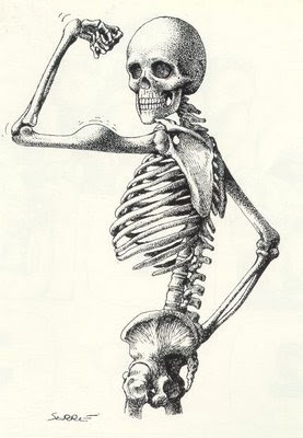 imagens Esqueleto estiloso so no osso fazendo pose pintar Desenhos Para Colori Esqueleto estiloso so no osso fazendo pose desenhar
