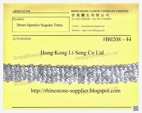 Spandex Sequins Trims Supplier - Hong Kong Li Seng Co Ltd