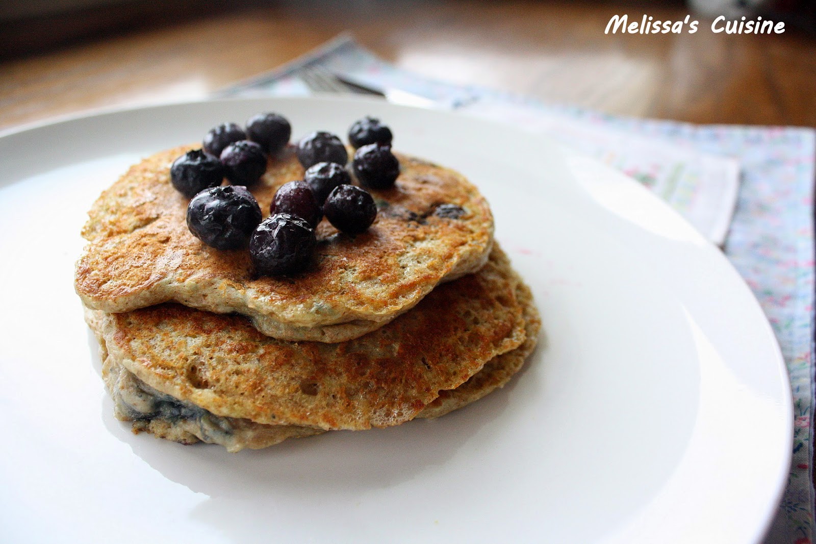 Melissa's Cuisine: Oatmeal Blueberry Pancakes