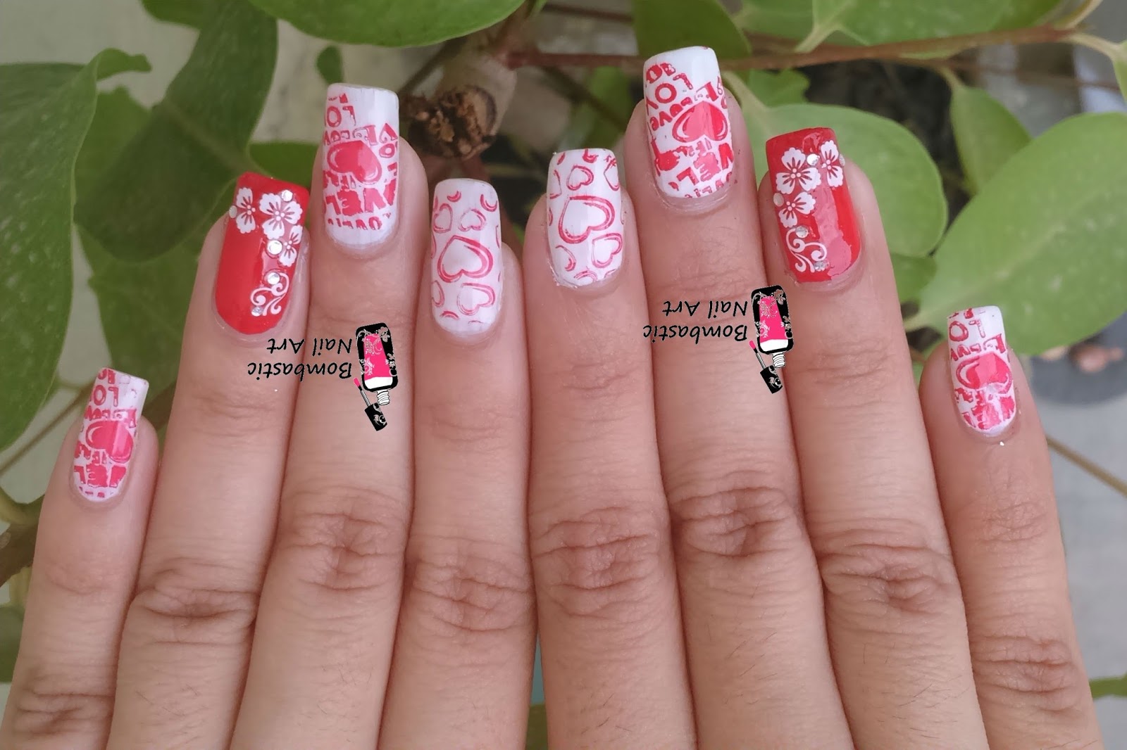 25 Amazing Valentine's Day Nail Art Ideas – Bombastic Nail Art - 1600x1066 - jpeg Simple Valentines Nail Art
