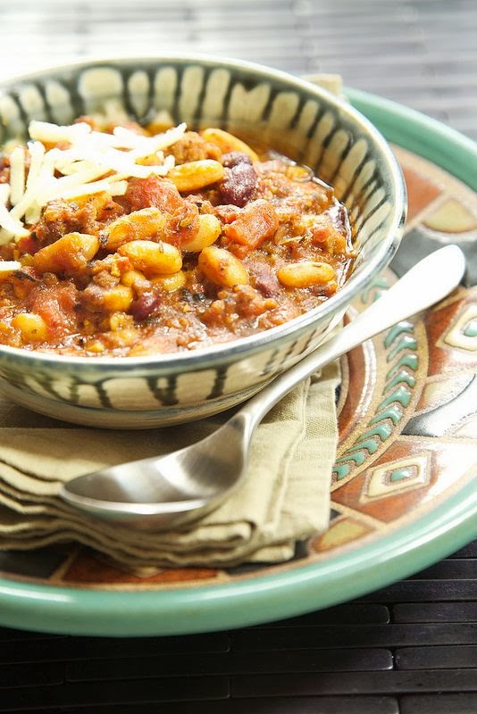 Slow Cooker Italian Chili from Apron Strings Slow Cooker or Pressure
