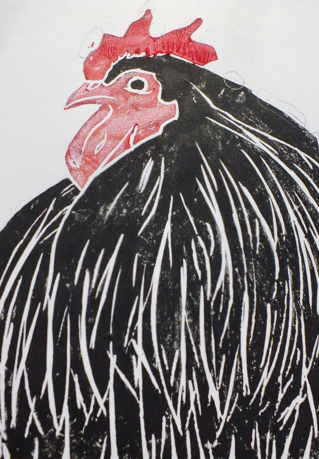 what will it be today? Lino Prints Poultry Boutique