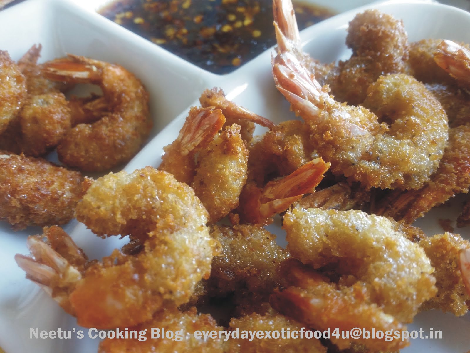 Crispy Garlicky Prawns