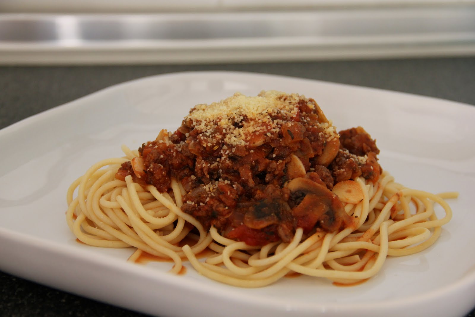Tummy Thrills Spaghetti Bolognese with Mushrooms