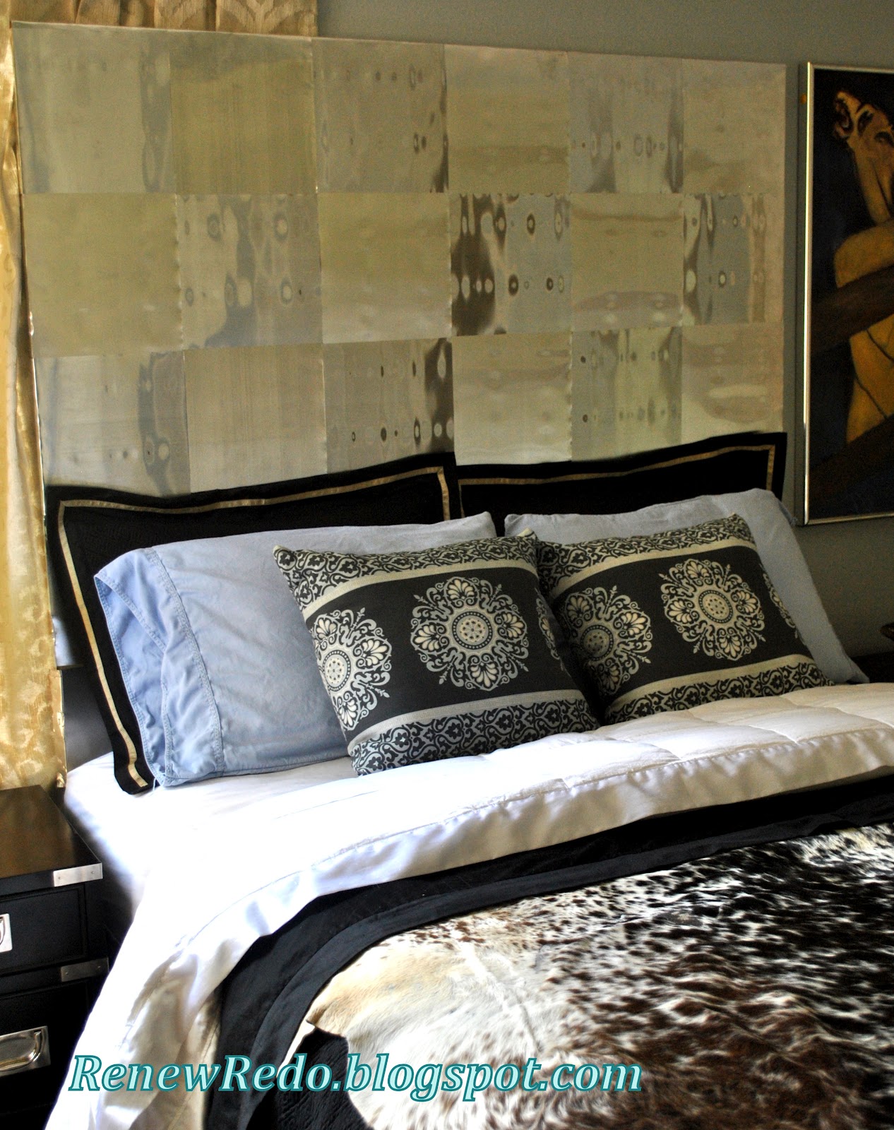 ReNew ReDo! Aluminum Flashing Headboard DIY