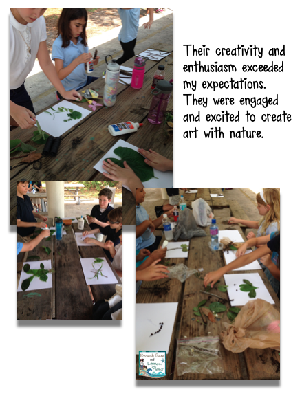 art integration and science students use nature to make art art integration and science students use nature to make art