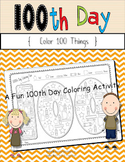 100th Day Coloring Page 100th Day Coloring Page