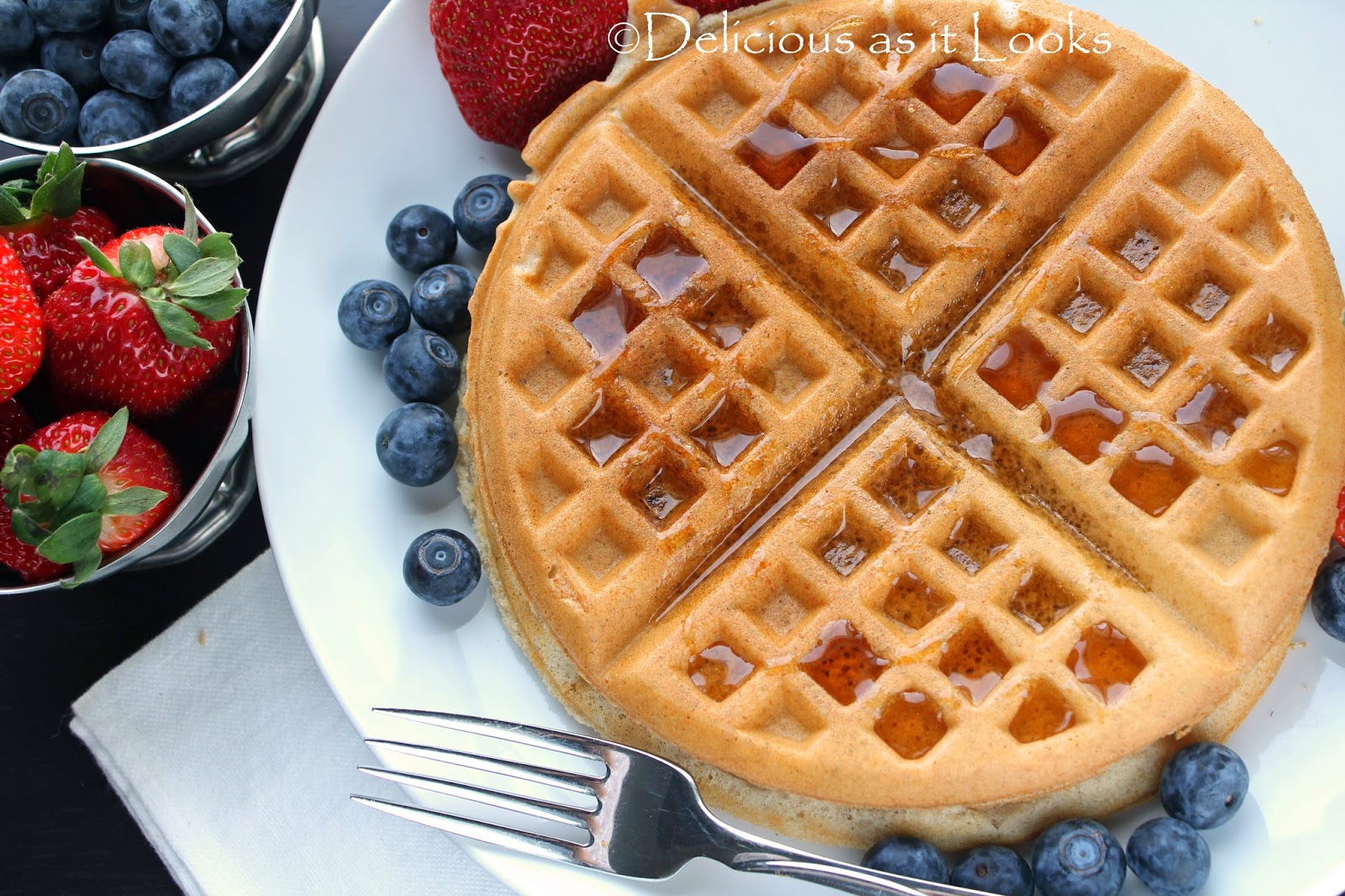 Vegan Gluten-Free Multi-Grain Waffles {also Low-FODMAP} / Delicious as it Looks Vegan Gluten-Free Multi-Grain Waffles {also Low-FODMAP} / Delicious as it Looks