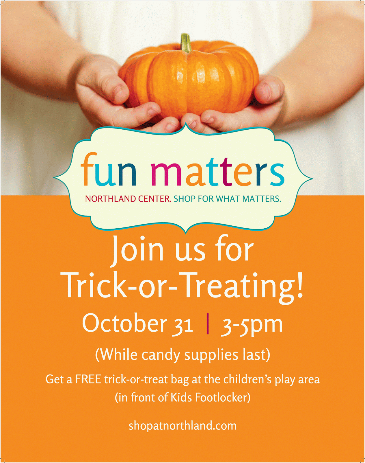 FREE IS MY LIFE FREE TrickorTreating for Kids at Northland Mall in
