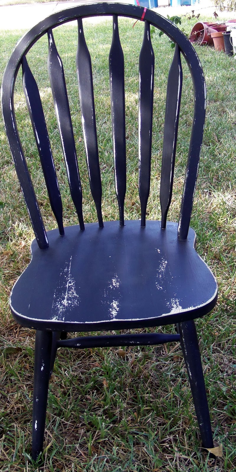 live. love. scrap. Distressed Black Chair