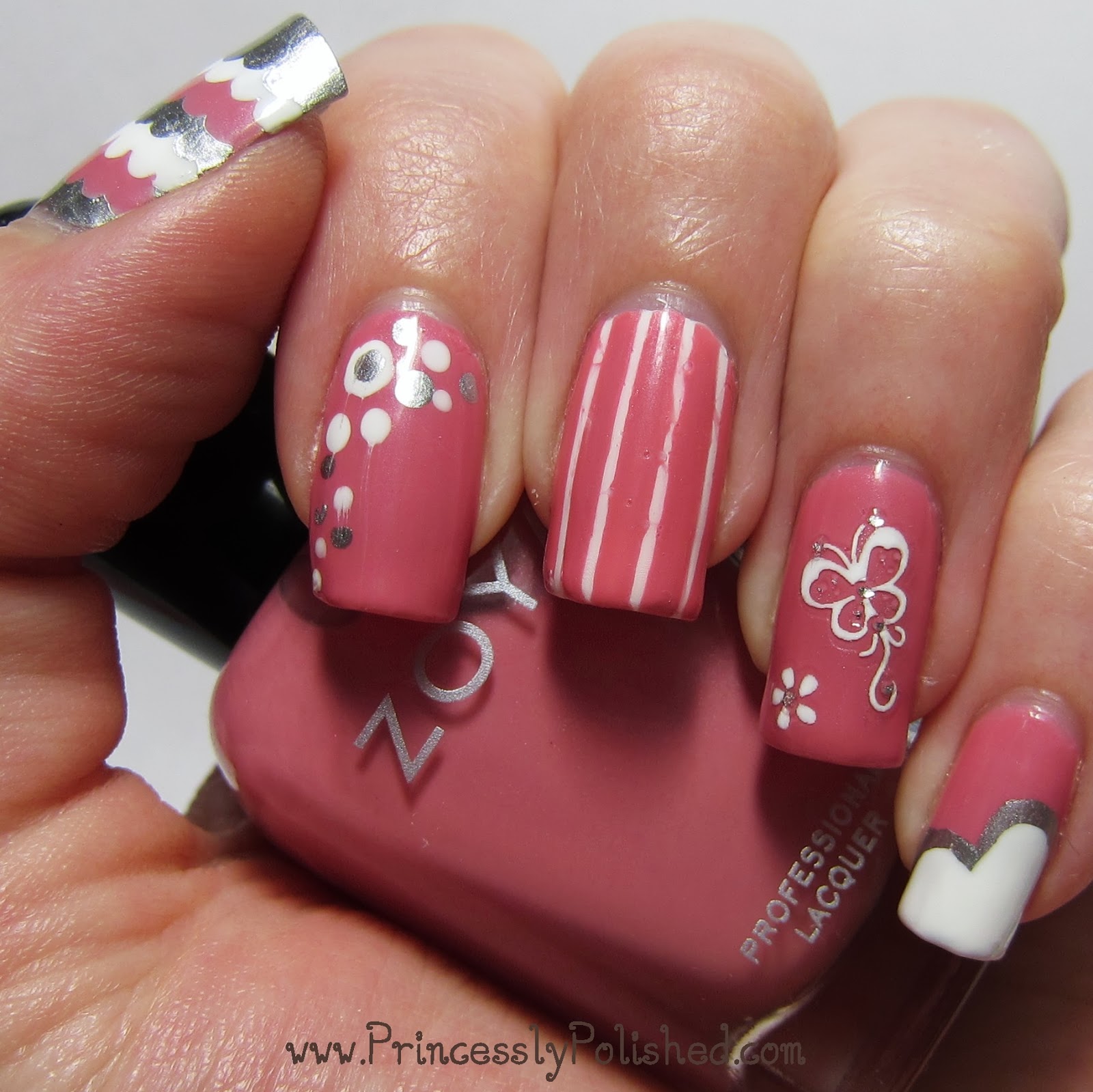 Manicure princess patchwork Princessly Polished: Patchwork Princess Manicure