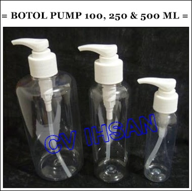 BOTOL PET PUMP 100, 250 DAN 500 ML