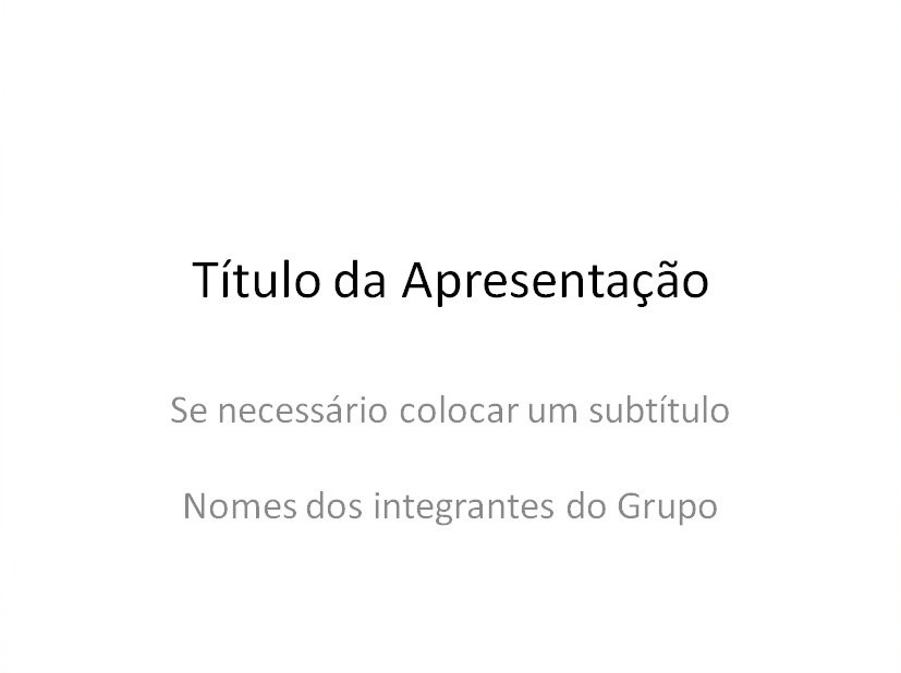 Como montar slides para apresentacao