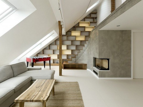 Rounded Loft in Prague by A1ARCHITECTS 