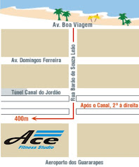 Mapa do Ace Fitness Studio