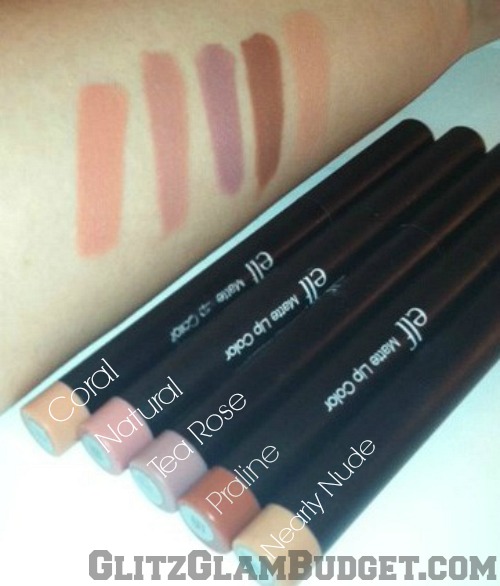 ELF Cosmetics Studio Matte Lip Colors ELF Cosmetics Studio Matte Lip Colors Swatches